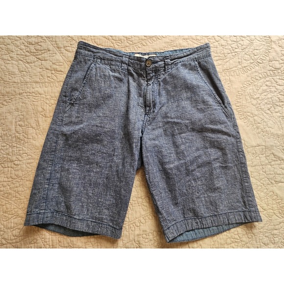 Flag & Anthem Other - Flag & Anthem Men's Linen Blend Blue Chino Lightweight Shorts, Size 32